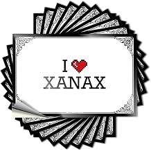 Funny Desk Decor Decal - Coffee Girl Wall I Love Xanax12X18CM