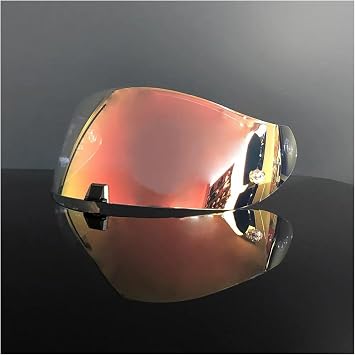 Helmet Visor Lens, EXO-R420 Helmet Visor Motorcycle Full face Helmet Lens Helmet Visor Replacement Accessories for Scorpion EXO-R420Revo Clear Red