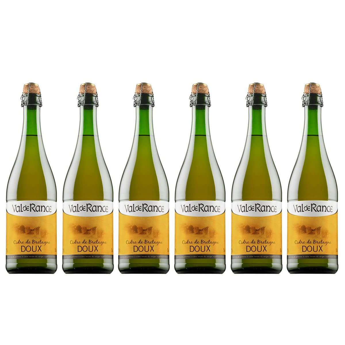 Val de Rance Cidre de Bretagne Doux Apfelwein aus Frankreich 6 x 0,75 Liter
