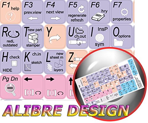 4Keyboard Pegatinas para Teclado Diseño Alibre miniatura 1