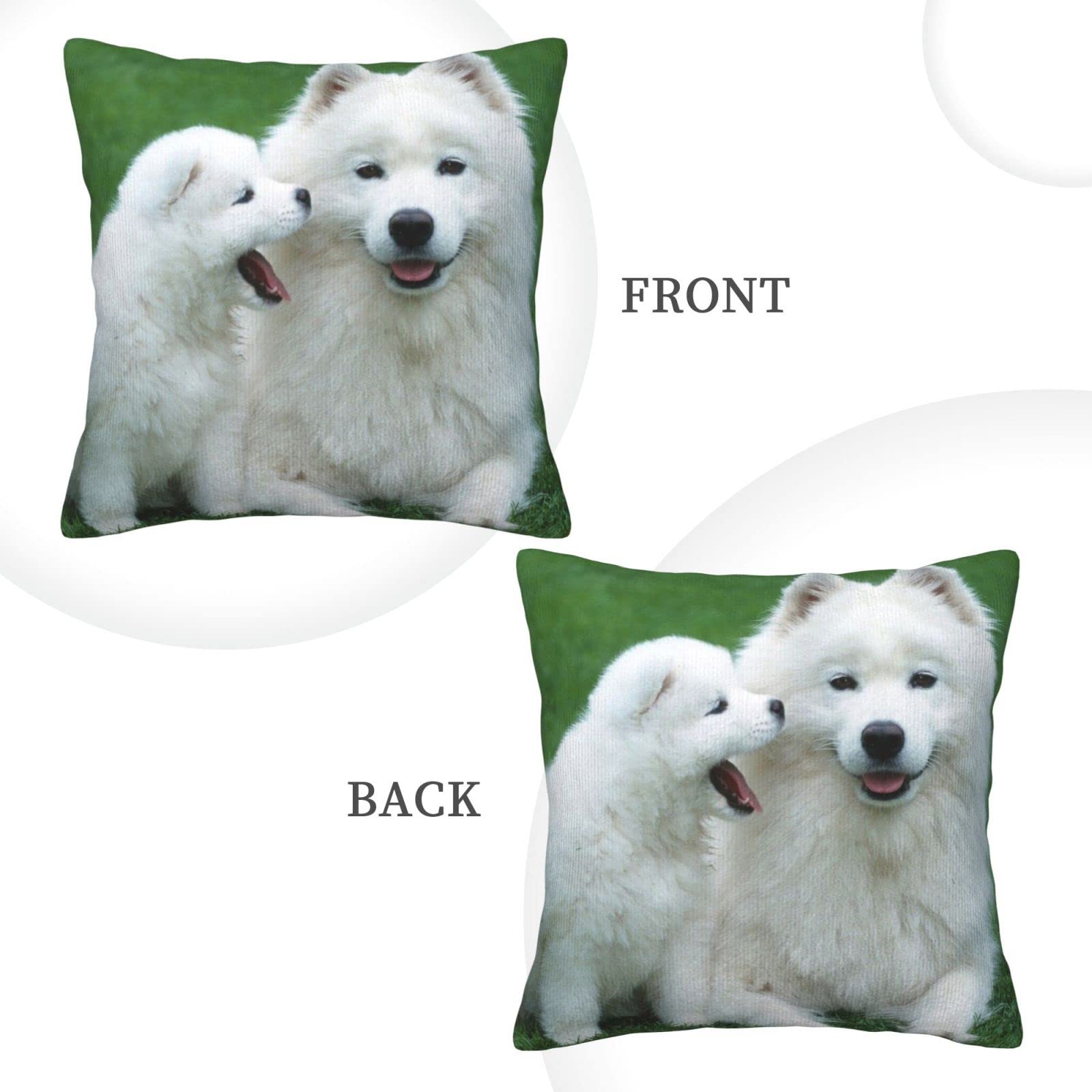 Federa Per Cuscino 45x45 Cm Con Cane Labrador – Stampa Fronte/retro, Cotone E Lino, Cerniera Nascosta - 2