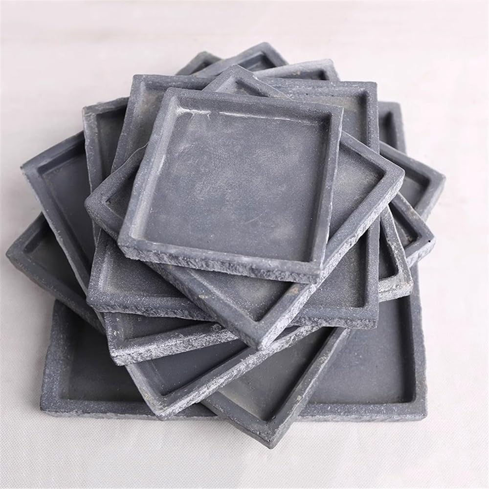 Versatile Sottovaso quadrato for piante artigianali in pietra imitazione(M)