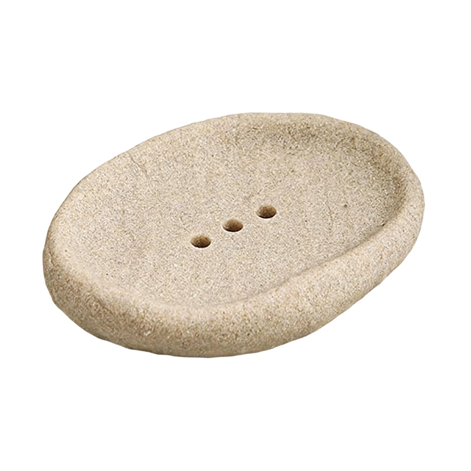 LUCKGONI Sandstone Texture Soap Tray Holder For Bathroom And Kitchen Sink Case Soap Holder Innovative Draining