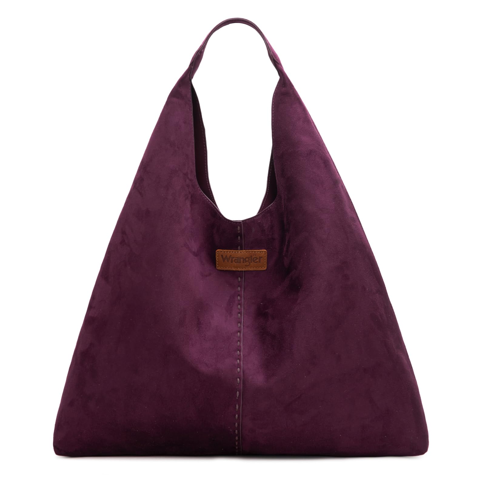 Wrangler Suede Hobo Bag for Women Large Shoulder Purse Slouchy Casual Handbag Fall Purse
