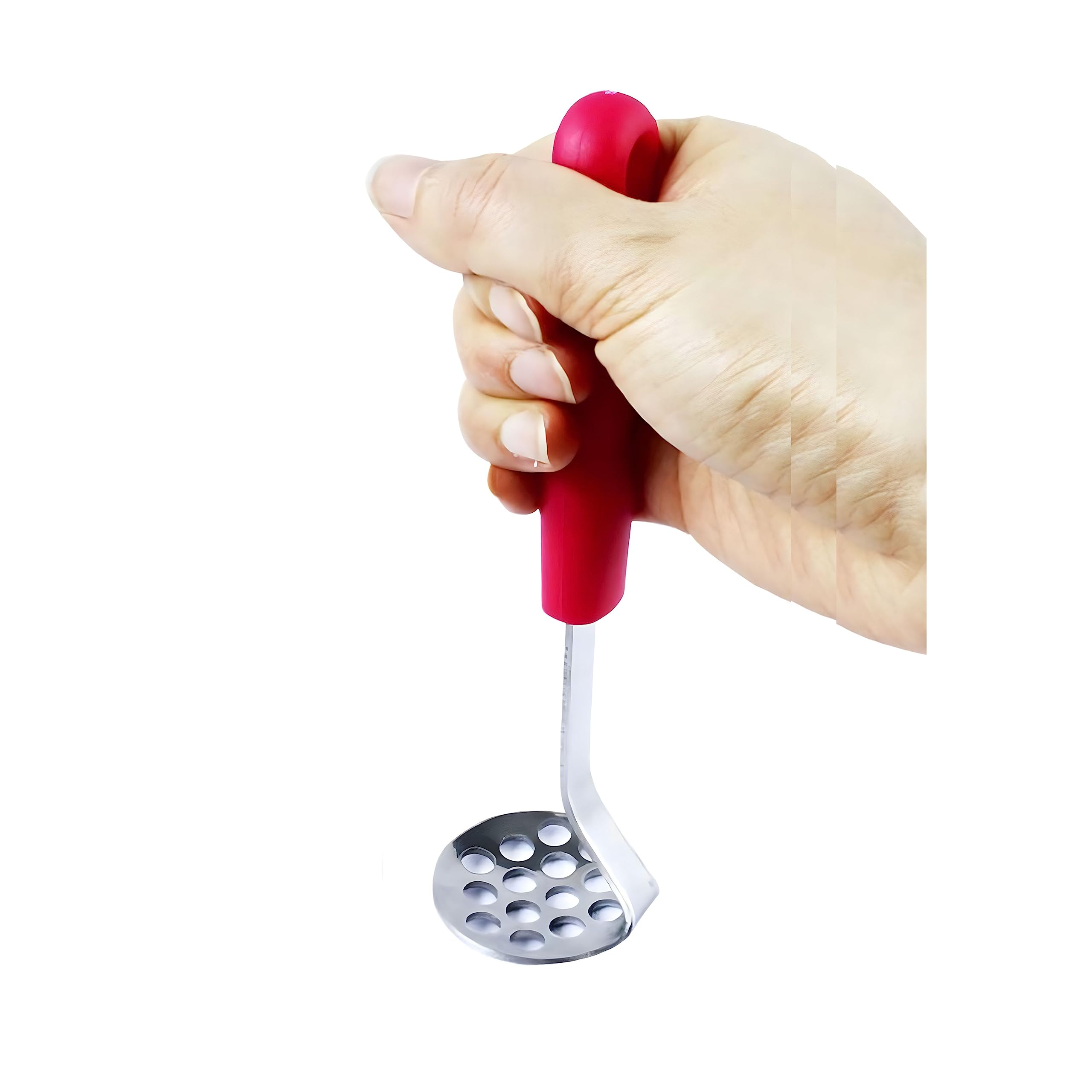 Mini Avocado Masher, Heavy Duty, Kitchen Utensil. Stainless Steel, Tiny Masher, Compact Mini Masher for Avocado - Effortless Guacamole Preparation, Dishwasher Safe.… (Pink)…