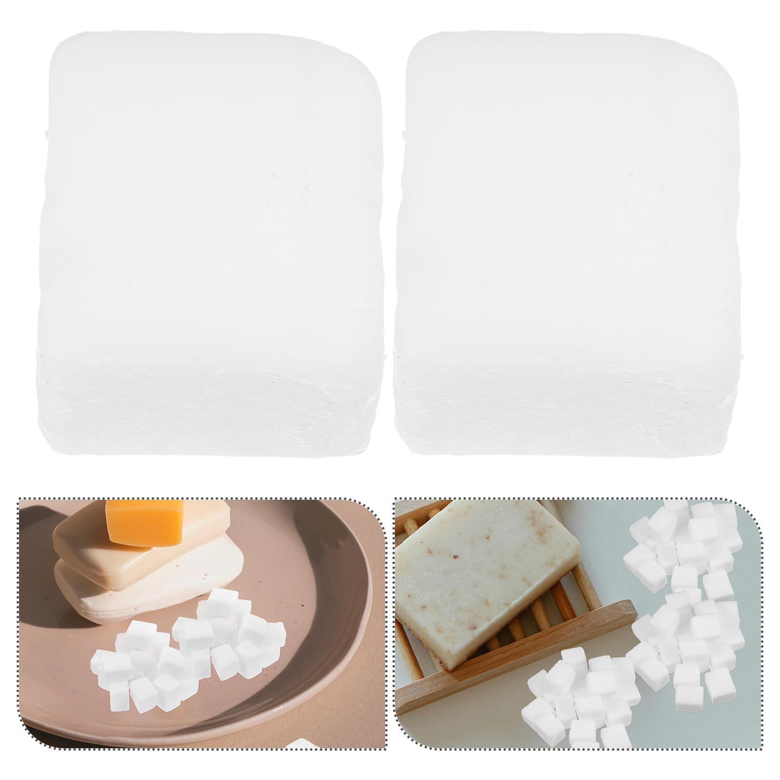 VALICLUD Base y Suministros de Bricolaje de Jabón Blanco para Hacer Jabón Artesanal Fácil Derretir y Verter Espuma Rica 400g