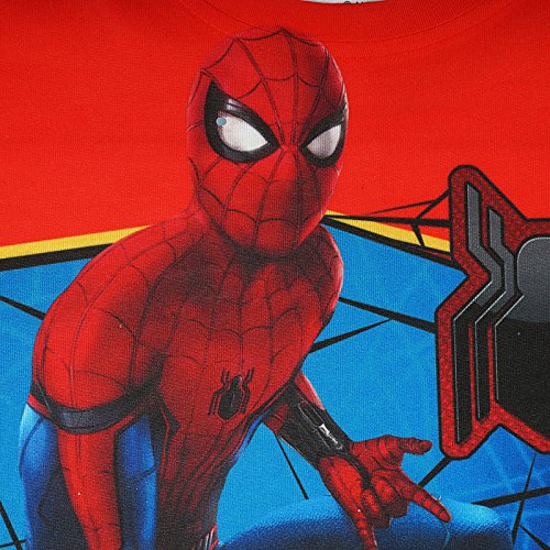 Image of Marvel Spiderman by Wear Your Mind Boy's Printed Regular fit T-Shirt (DSM0014 10-11Y)