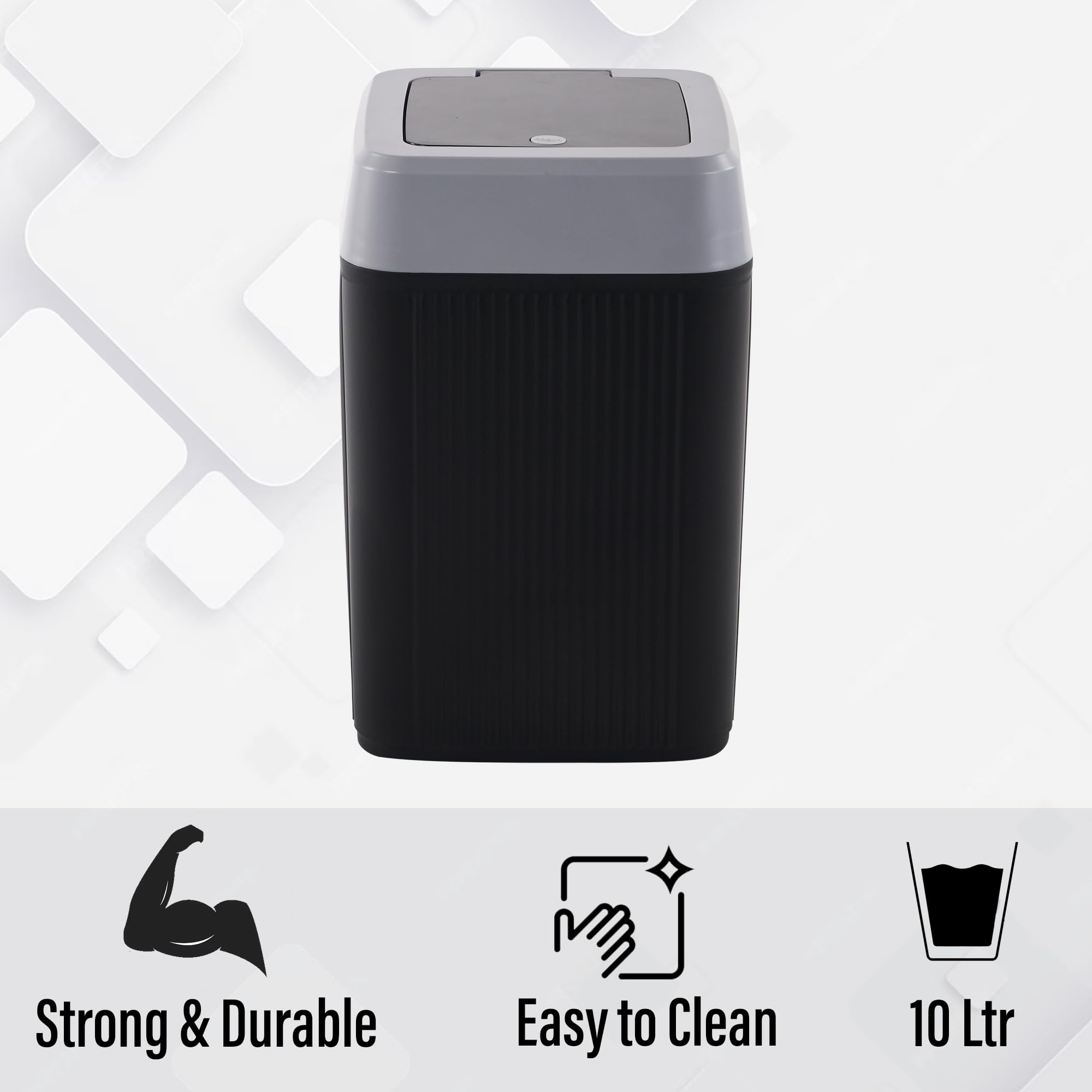 Heart Home 10L Waste Basket - Stylish & Easy Open -5 Heart Home 10L Waste Basket - Stylish & Easy Open -5