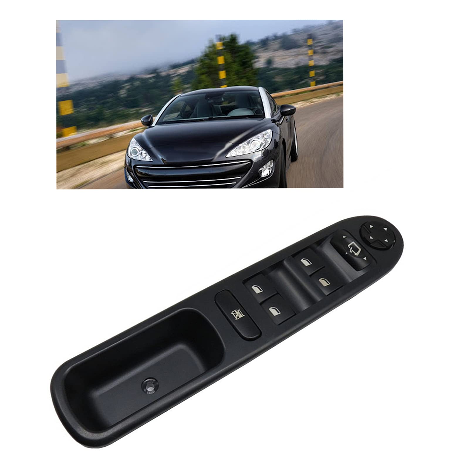 Bouton Lève vitre PEUGEOT 207 Interrupteur Commande Leve Vitre électrique 6554.QG 96642444XT 6554.EH 6554.QF