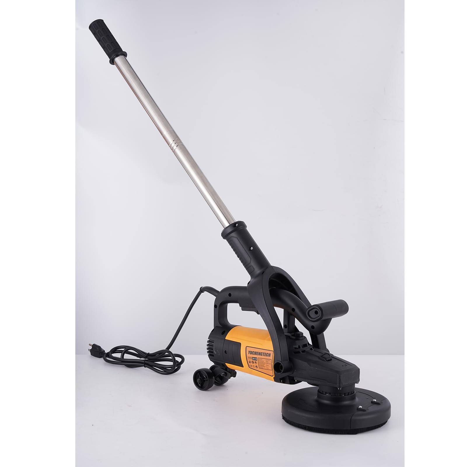 YUCHENGTECH Ponceuse de Sol Beton 180mm 3800W avec 6 Vitesses et 3 Disques | Surfaceuse Béton,Meulage, Décapage, Polissage,Pour Ciment et Marbre