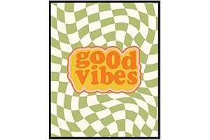 Groovy Poster: Retro Vibes, Positive Quotes, Funky Decor