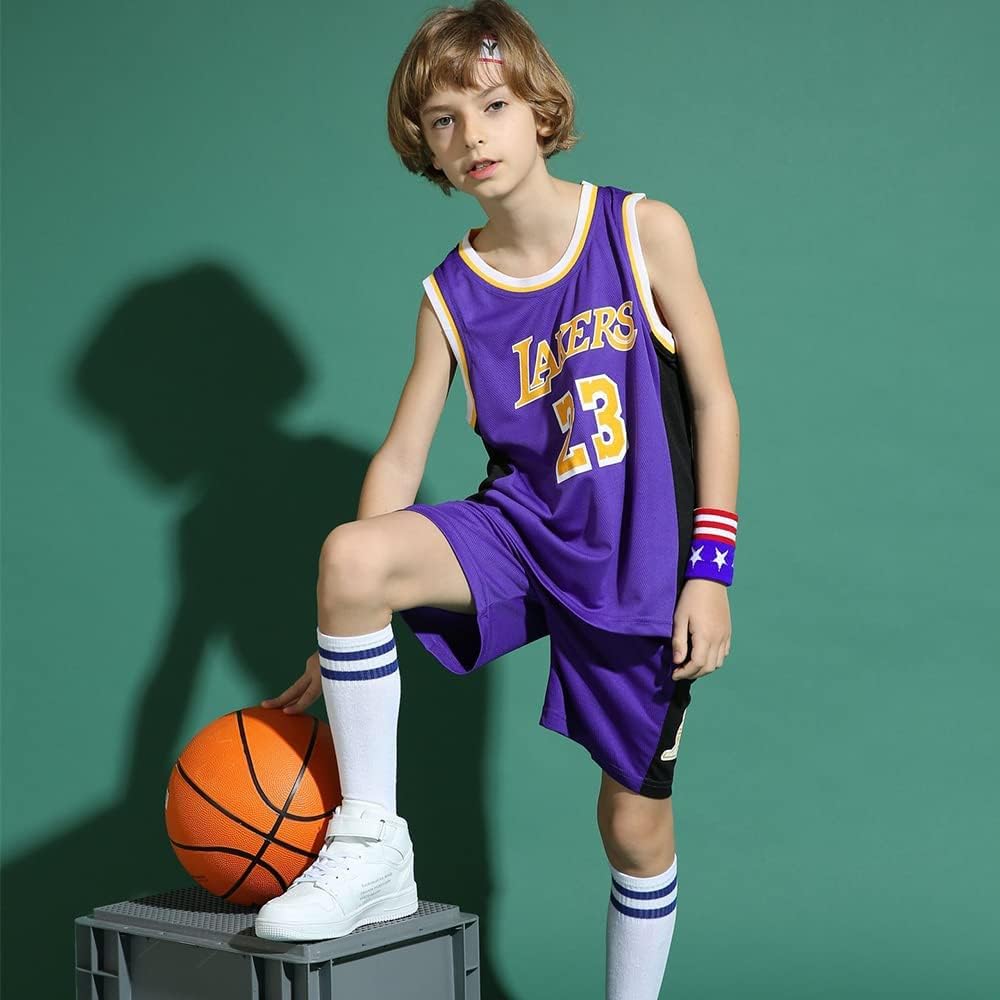 DaceStar Completo Basket Bambino,Completo Basket Ragazzo 2 Pezzi,Maglia Completino Basket Bambino Popolare,Maglia Basket Bambino, Completi Basket Ragazzo 4 5 6 8 10 12 anni