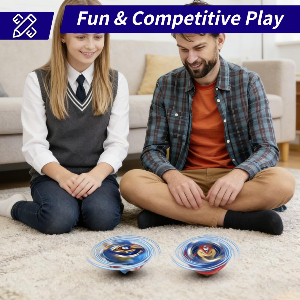 Blade Burst Set, 12 in 1 Bay Burst Set, Blade Metal Fusion con 12 Gyros Burst, 3 Lanzadores, 1 Mango y Caja de Almacenaje, Peonzas Burst Batalla para Navidad Cumpleaños Regalo