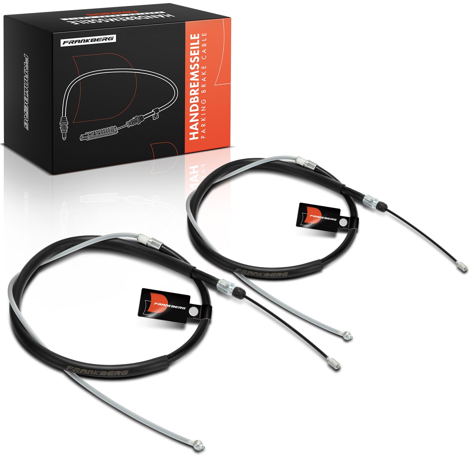 Frankberg 2x Cavi del Freno di Stazionamento Posteriore Cavo del Freno di Stazionamento Compatibile con Serie 1 E81 Serie 1 E87 Serie 1 Cabriolet E88 Serie 1 Coupé E82 34406760443