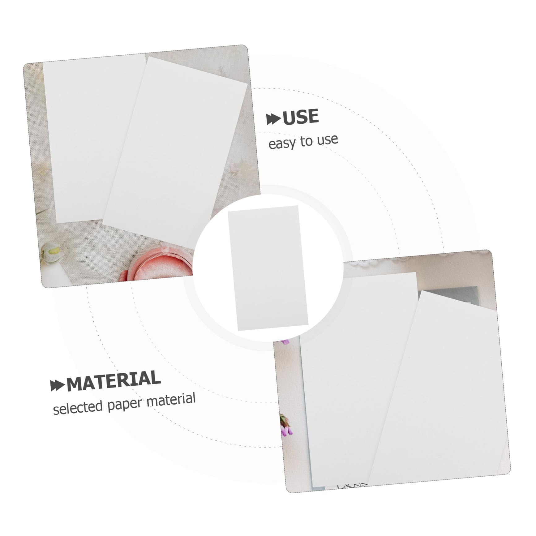 OSALADI 5 Sätze Blankokarten Für Diy Projekte Praktische Notizkarten Karteikarten Und Bastelmaterial Für Schule Büro Und Kreative Arbeiten Beschriften Und Gestalten 200 Stück * 5