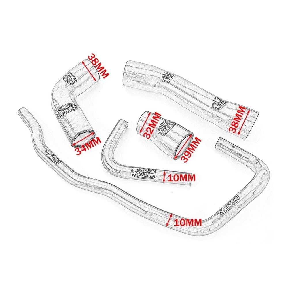 Kit de manguito de refrigeración de radiador de silicona for motocicleta S1000 XR, apto for B S1000XR 2021-2024 S1000RR 2019-2023(S1000RR gr)