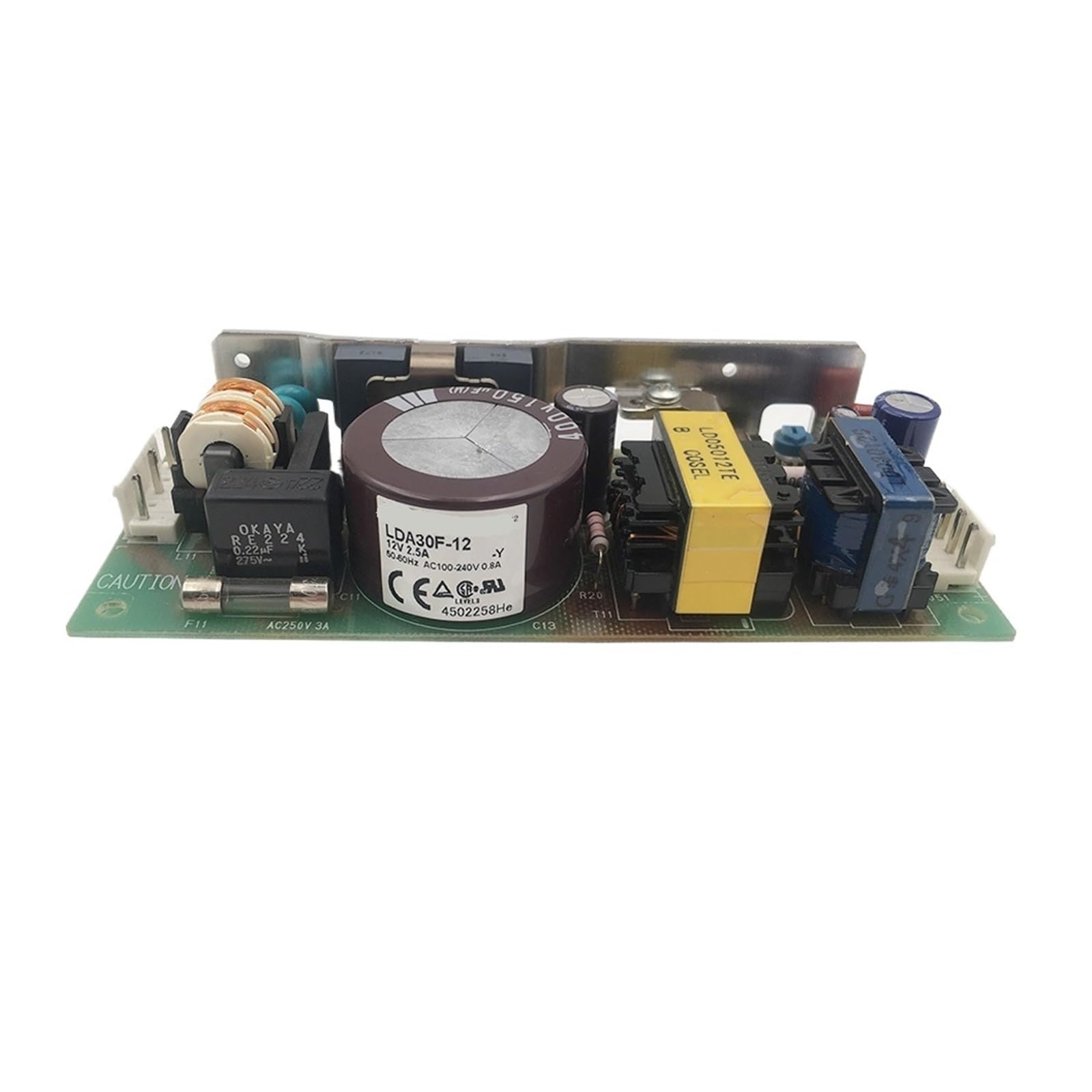 SWEWDSQG LDA30F-12 12V 2.5A Power Supply 50-60Hz AC100-240V 0.8A