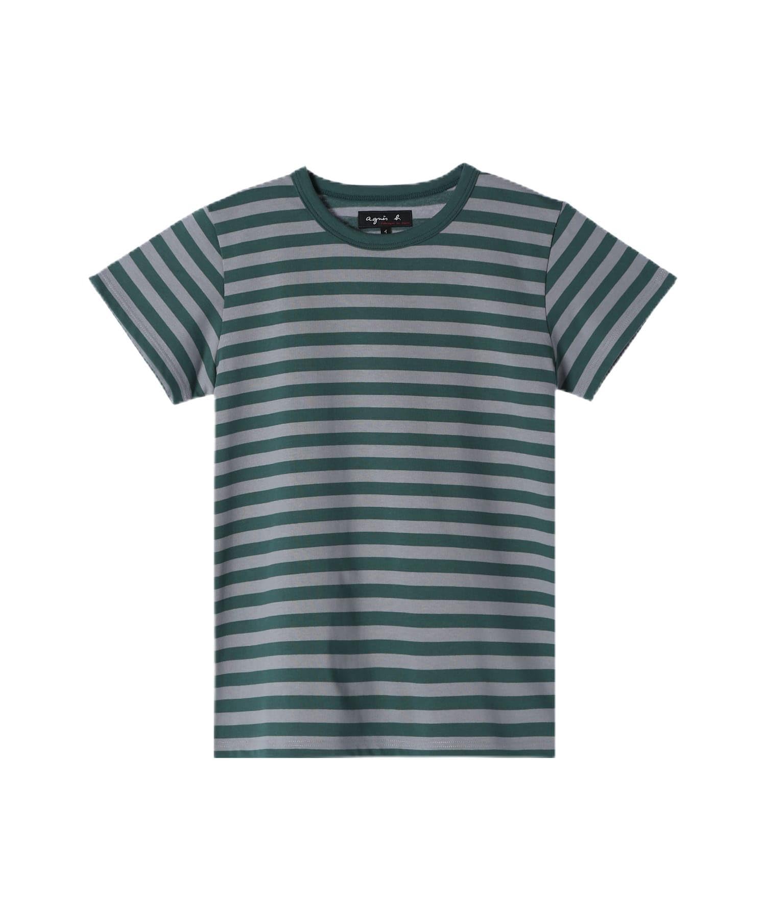 Amazon | [agnes b.] [アニエスべー] 細ボーダー コットン 半袖 T