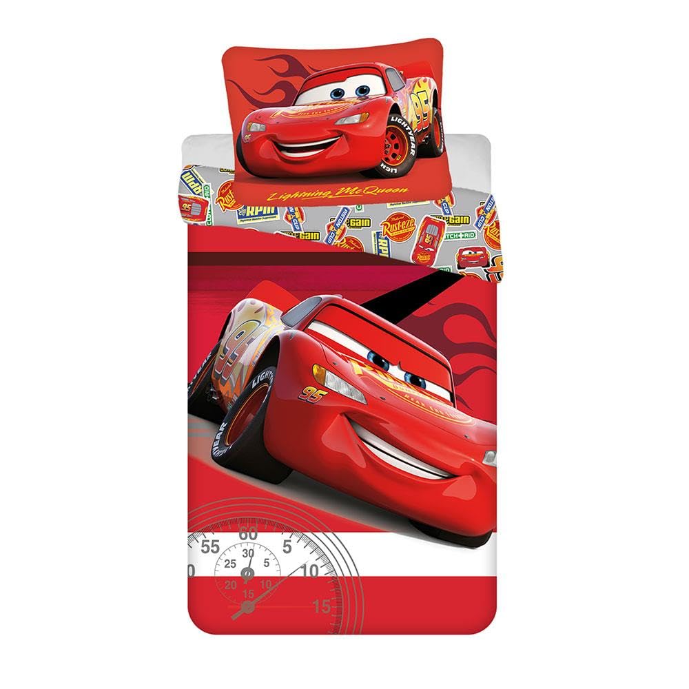Cars Legend Single Duvet Cover 140x200 + Pillowcase Lightning McQueen Gift