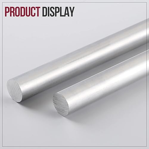 Miniatura 7 de Varilla redonda de aluminio 6061 de 1-12 pulgadas de largo sólido T6511 de 13 pulgadas de largo, extruido, 1.5 pulgadas de diámetro y 13 pulgadas de