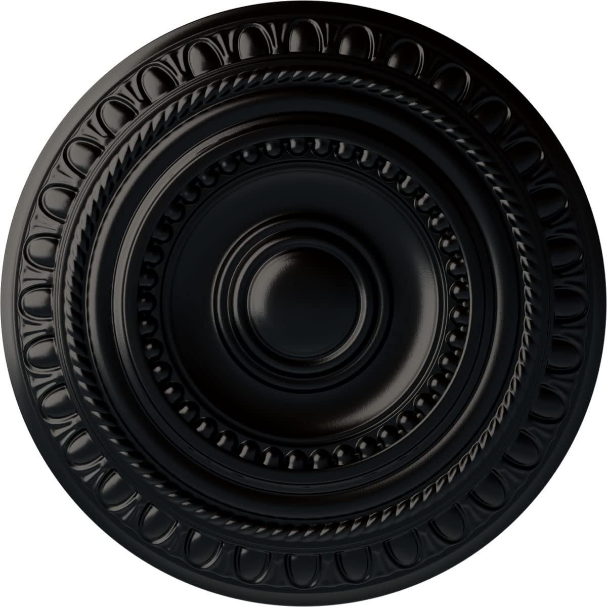 Médaillon de plafond de style cuivre antique noir profond pour moulure et rosace Cm15aracs
