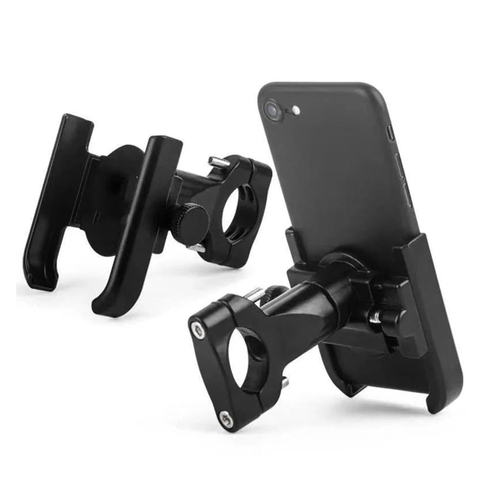 Soporte Manillar Soporte para Teléfono Móvil De Aleación Aluminio para Motocicleta Bicicleta GPS Clip Montaje para Manillar Multiespecificaciones Soporte Teléfono Moto(Rearview Mirror)