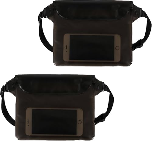 Bolsa impermeable con cintura ajustable y pantalla sensible al tacto, mantiene tu teléfono y objetos de valor secos, perfecta para la deriva,