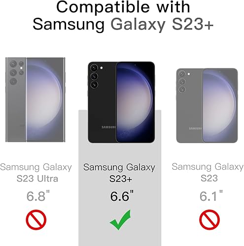 Miniatura 2 de JETech Funda mate para Samsung Galaxy S23+ S23 Plus 5G de 6.6 pulgadas, funda protectora delgada translúcida esmerilada para teléfono, antihuellas