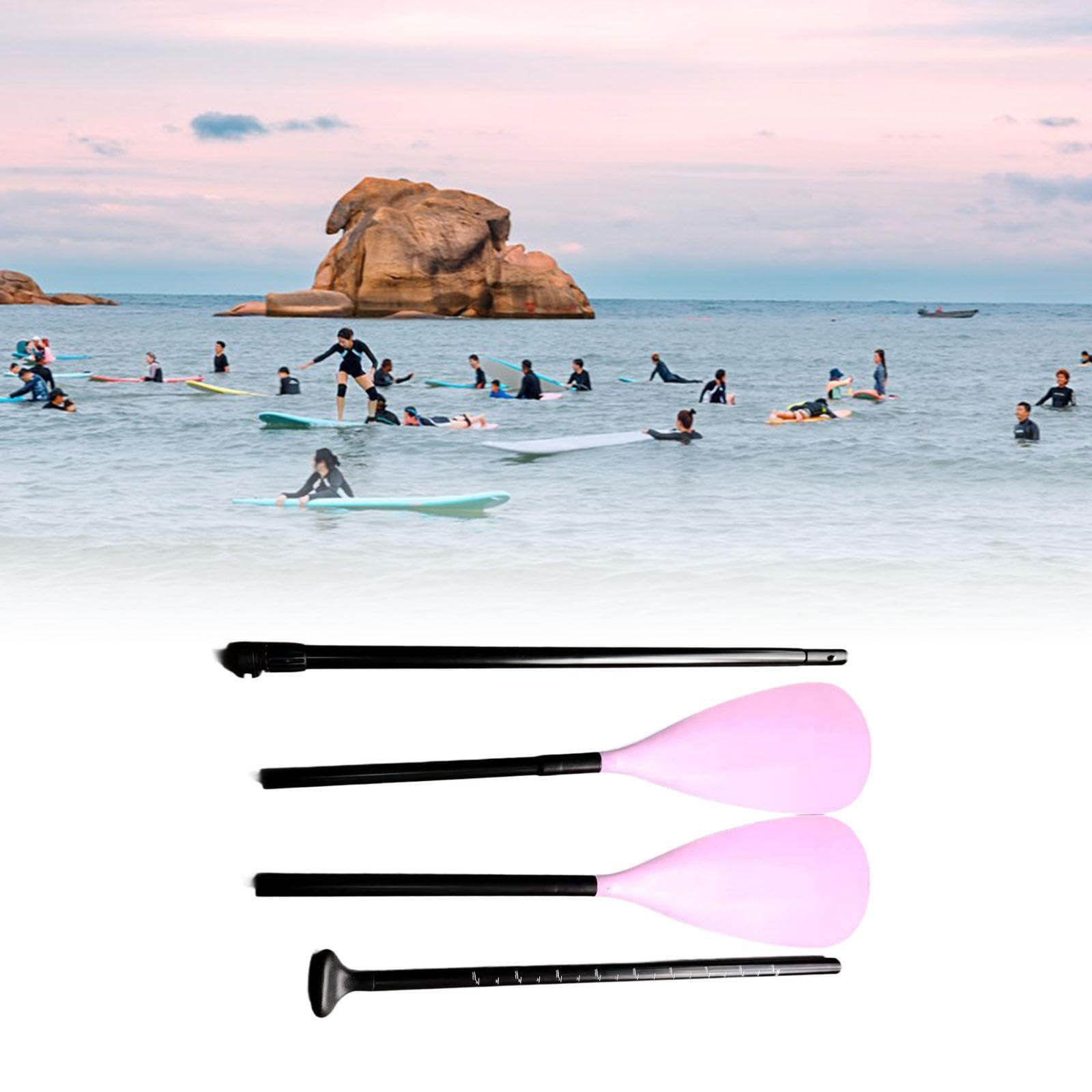 Pagaie per kayak in lega di alluminio, leggere e resistenti, ideali per praticare rafting, surf e paddle boarding, con un aspetto elegante. Le pagaie