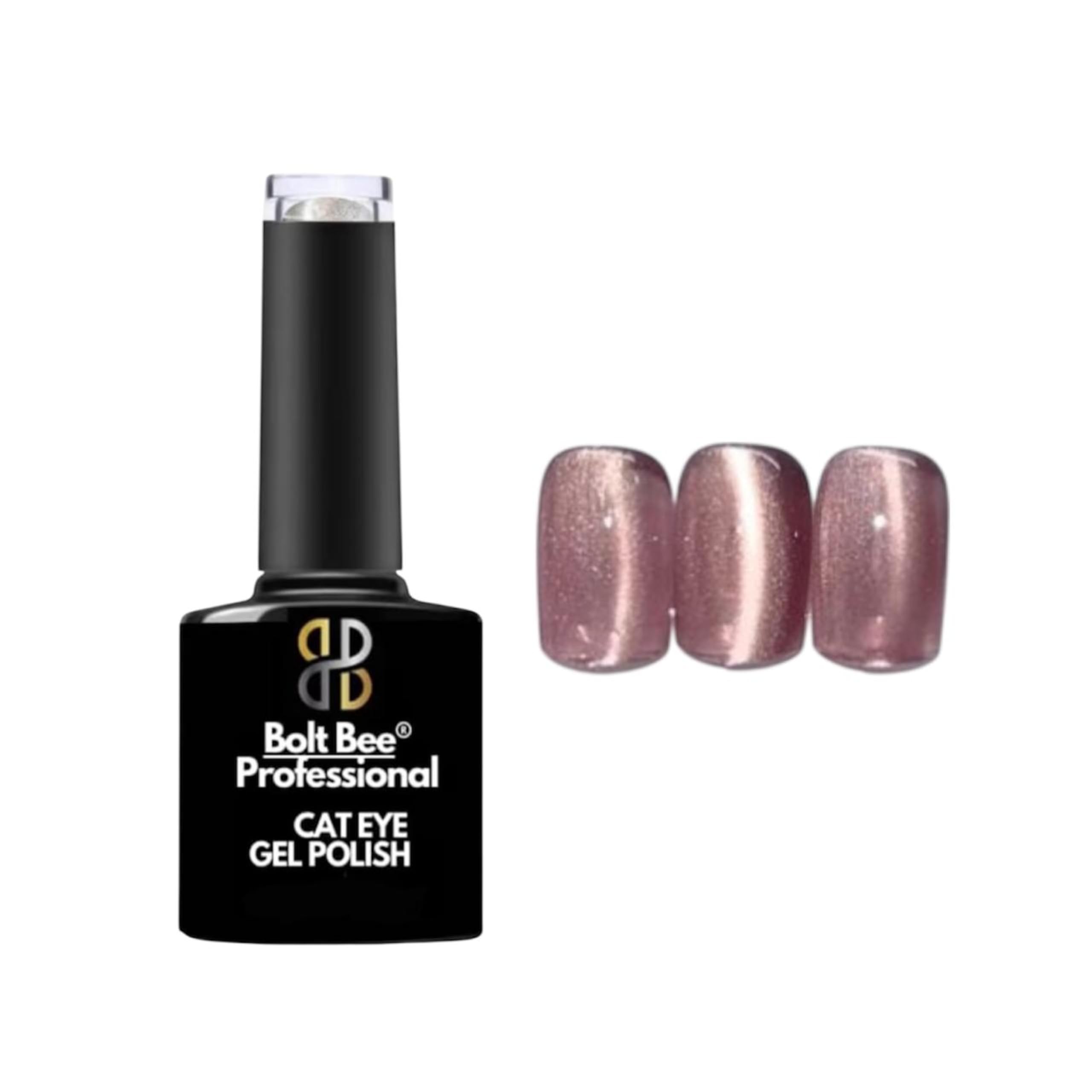 Bolt bee silk cat eye Magnetic Cat-Eye UV Gel Nail Polish | Glass Bead Cat-Eye Effect | Long-Lasting & Chip-Resistant Gel | UV/LED Cured (Glass Bead #06)