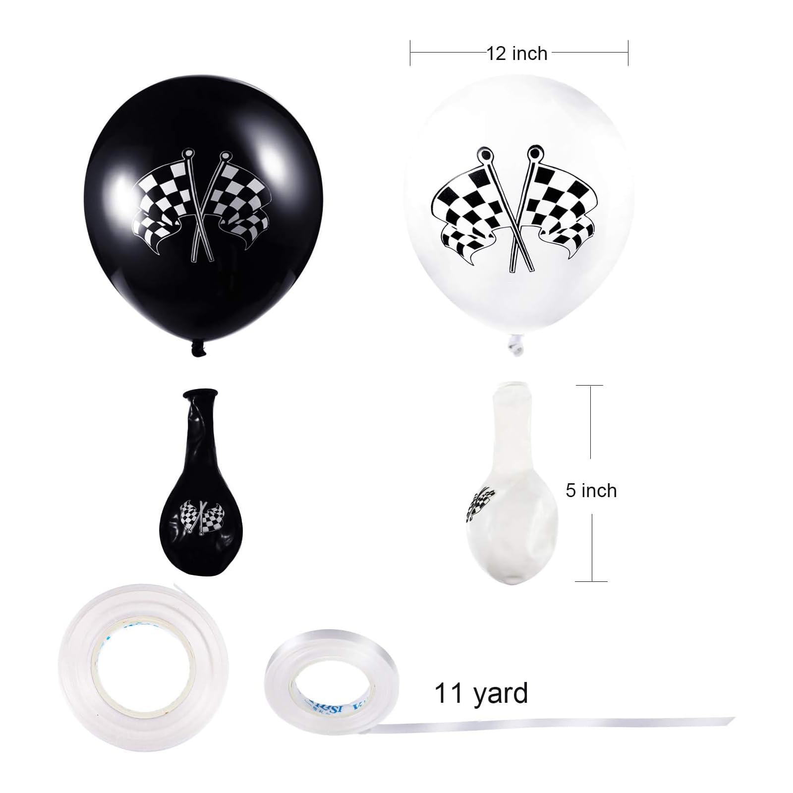 Qualatex White Latex Balloons, 5-Inch 25 Per Pack