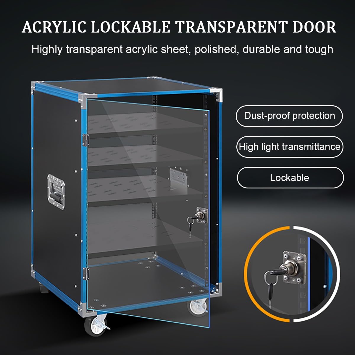 Support multimédia AV mobile à 4 niveaux pour home cinéma stéréo et audio-visuel, rangement de matériel audio-visuel, organisateur de divertissement