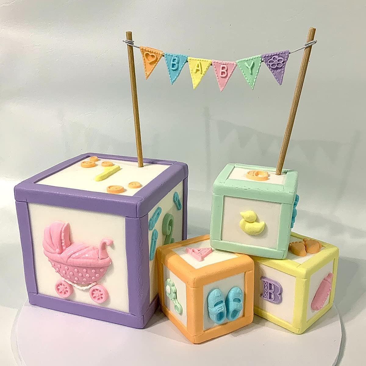 FirstTry Baby Shower Theme Fondant Mold I 3D Newborn Baby Accessories Mini Round Silicone Mould I for DIY Handmade Chocolate Cake Décor Polymer Clay Candy Cookies Cupcake Gummy Resin Art Craft (R885) — Amazon image 9