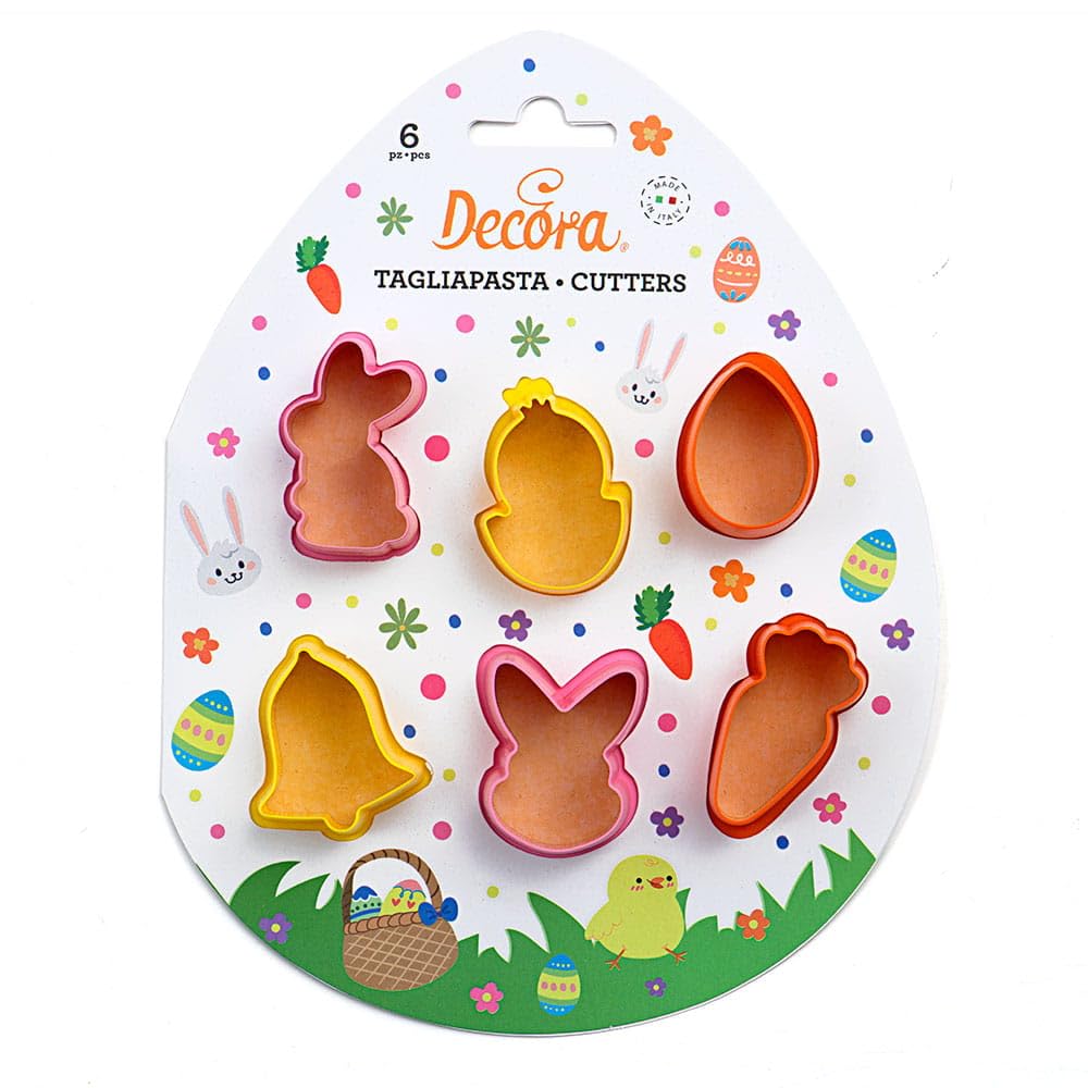 Decora Set of 6 Mini Easter, Plastic