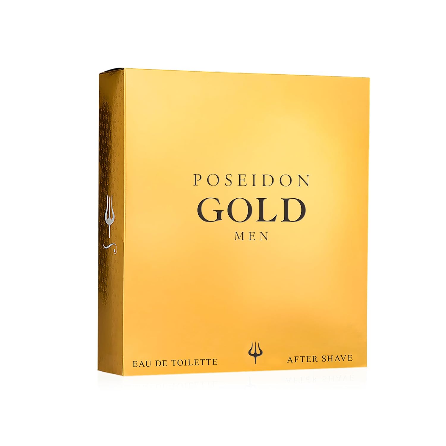 Instituto Español Poseidon Gold Gift Set for Men, Travel Size Eau de Toilette and After Shave Spray, 3.4 fl oz Each (100 ml), Sophisticated and Harmonious Fragrance