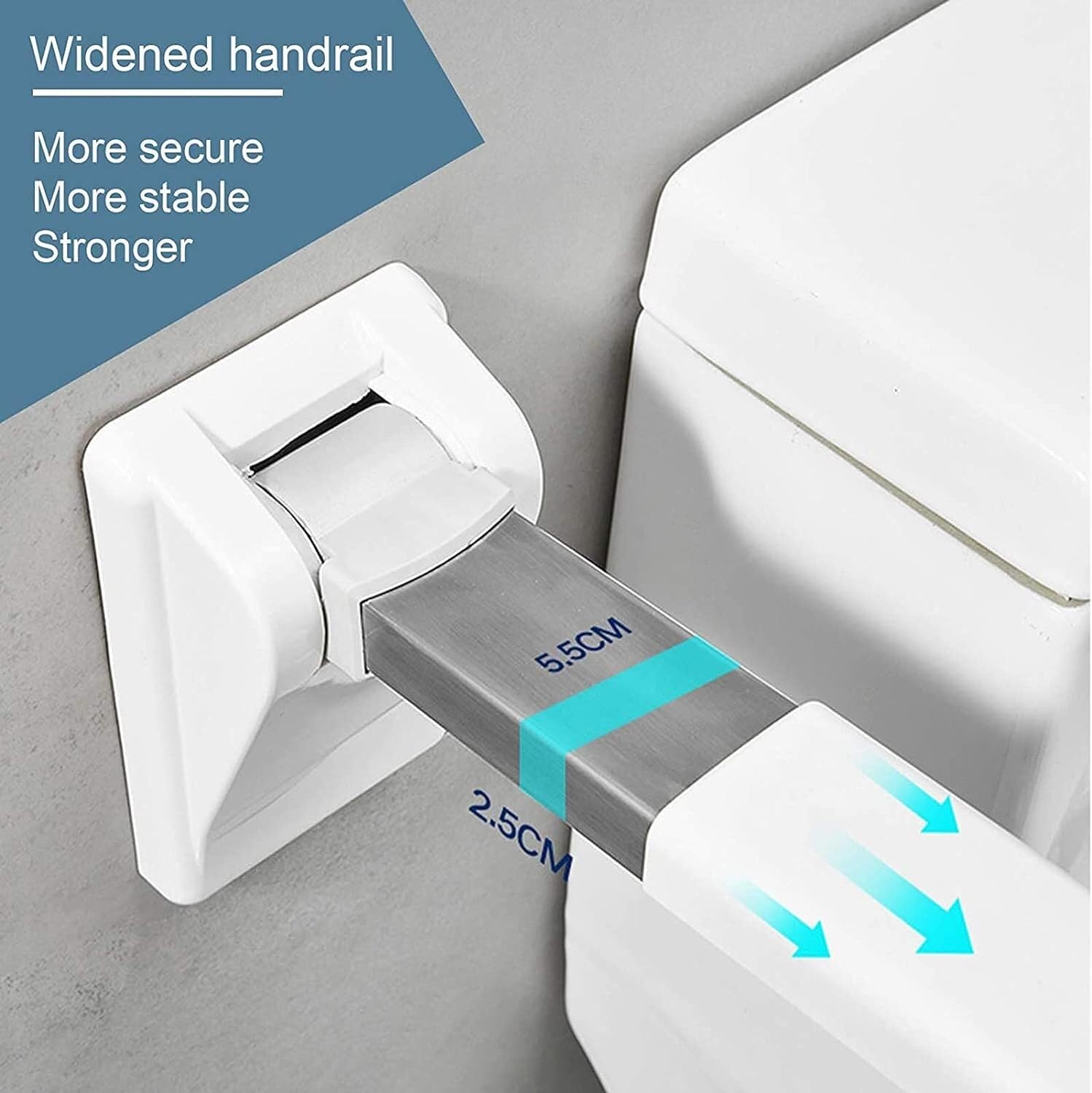 Barras Minusvalidos,Asidero para Baño Barra Abatible de Seguridad para Baño, Antideslizante Sin Barreras para Discapacitados para Ancianos Urinario