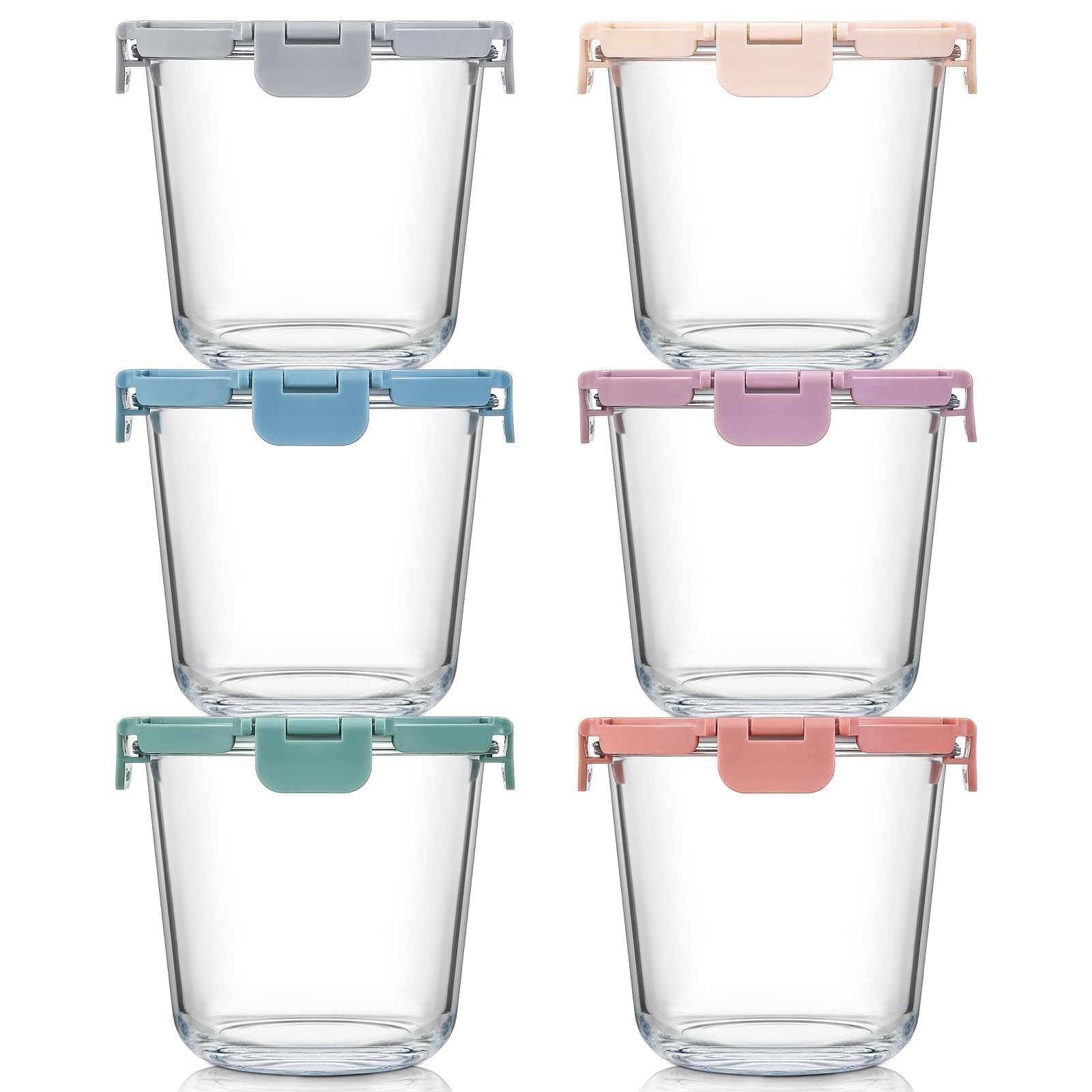 Snuvid Borosilicate Glass Meal Prep Containers