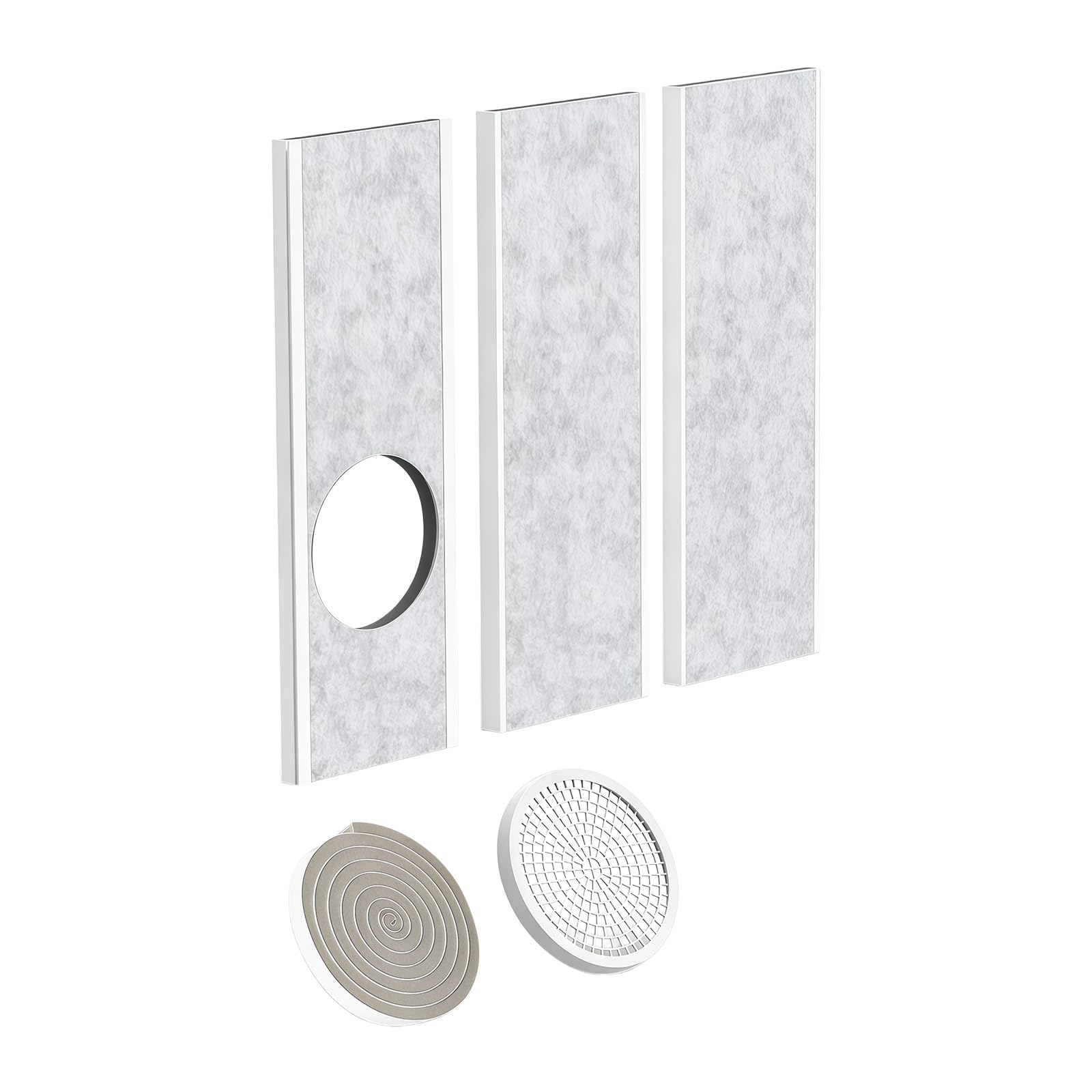 Mekalero Universally Air Conditioning Window Seal Set Vent Panel Texture for Noise Reduction and Adjustable Conditioning Seal