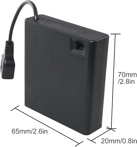 Miniatura 2 de USB hembra Socket 4 AA caja caja de batería titular con interruptor ON-Off