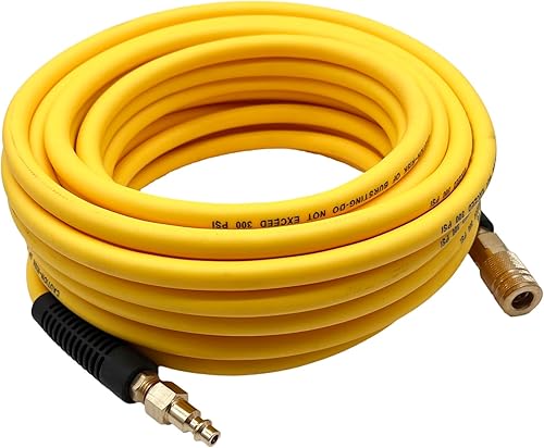Miniatura 7 de Manguera de aire híbrida (PVC) de 14 pulgadas x 25 pies, 300 PSI resistente, ligera, resistente a las torceduras, flexibilidad para todo tipo de