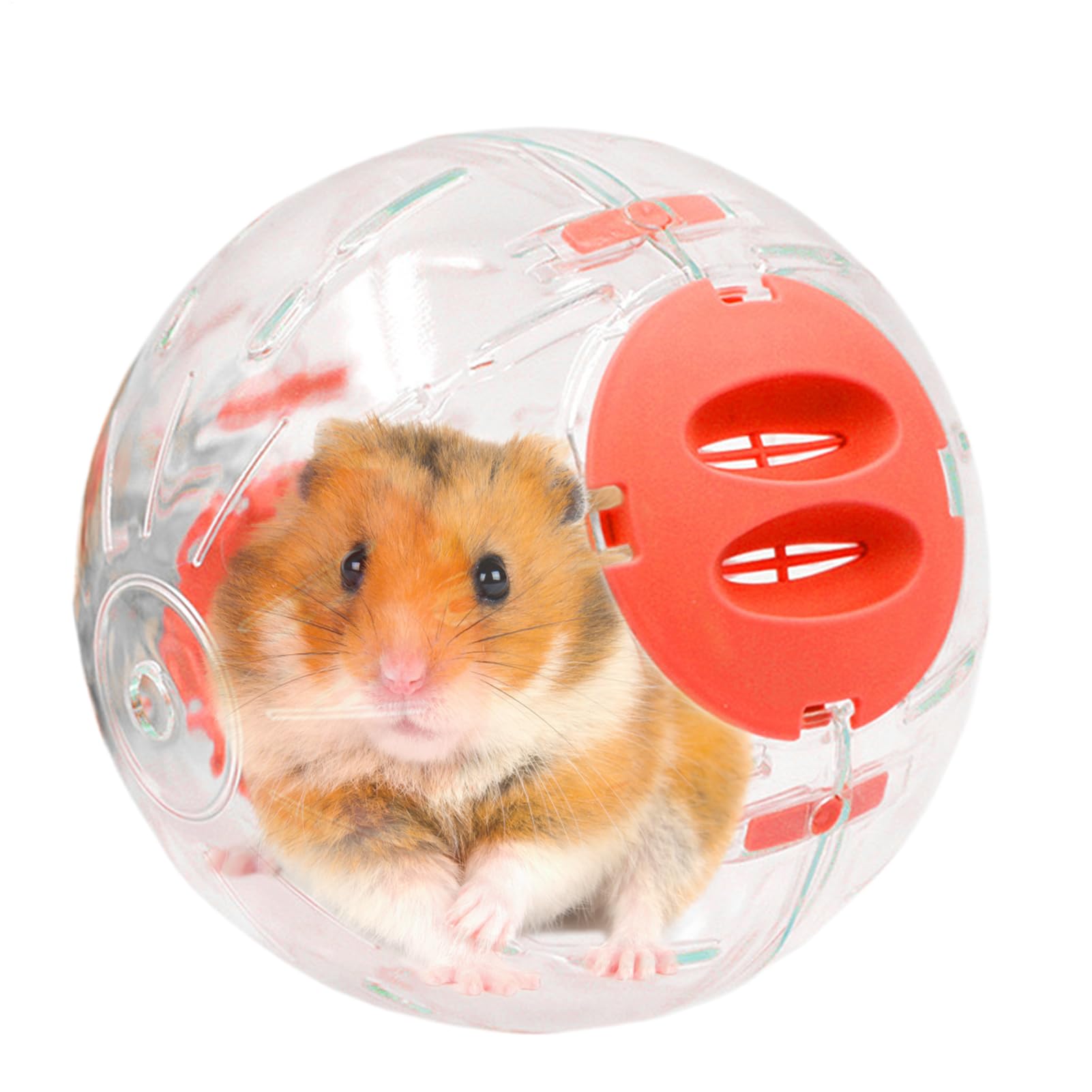 Large Hamster Ball | Transparent Silent Hamster Toys | Cute Small Pet Supplies With Ventilation Hole For Guinea Mice Chinchilla Gerbil Ferret Kids Family Friends