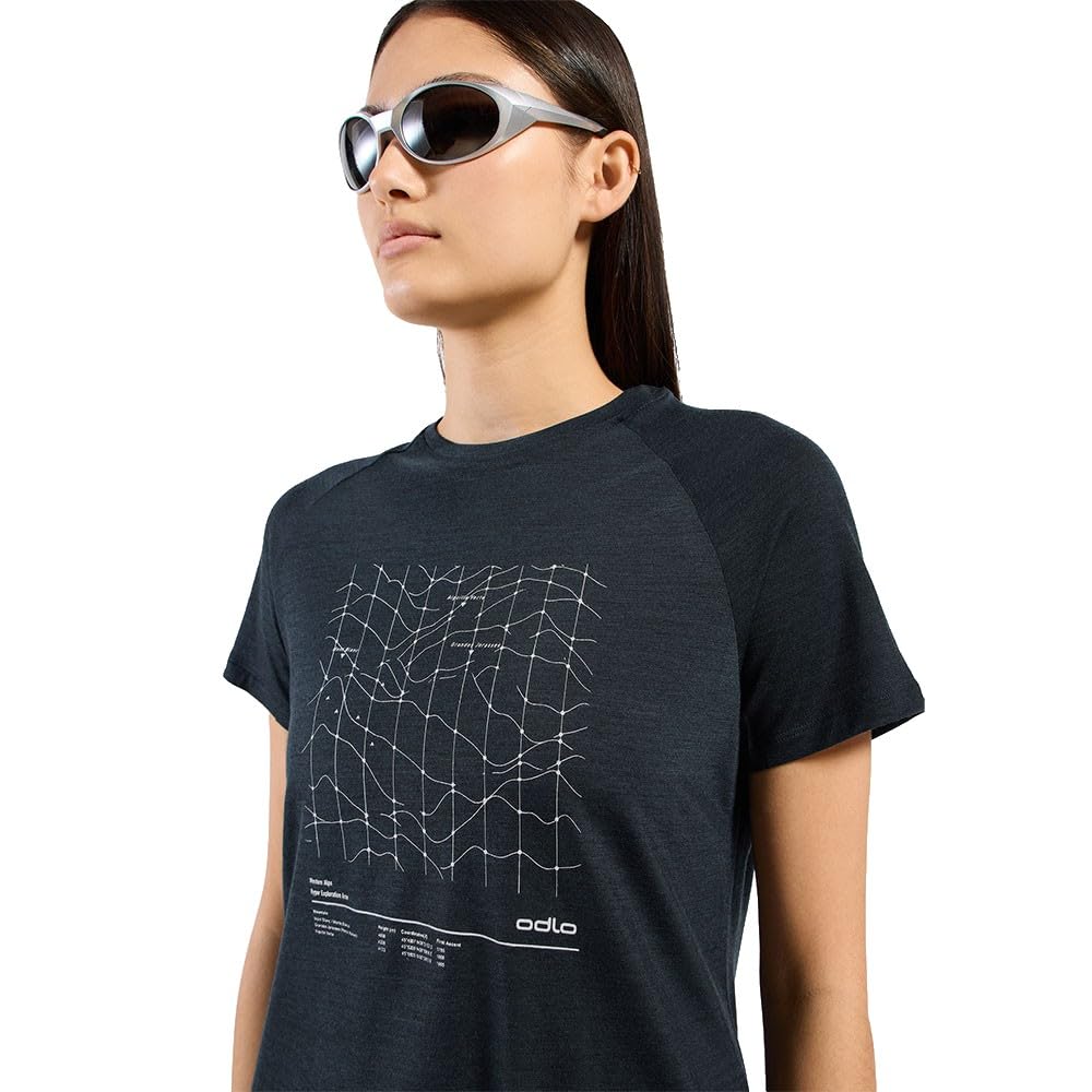 Odlo Merino Tencel Hyper Map Short Sleeve T-Shirt XS