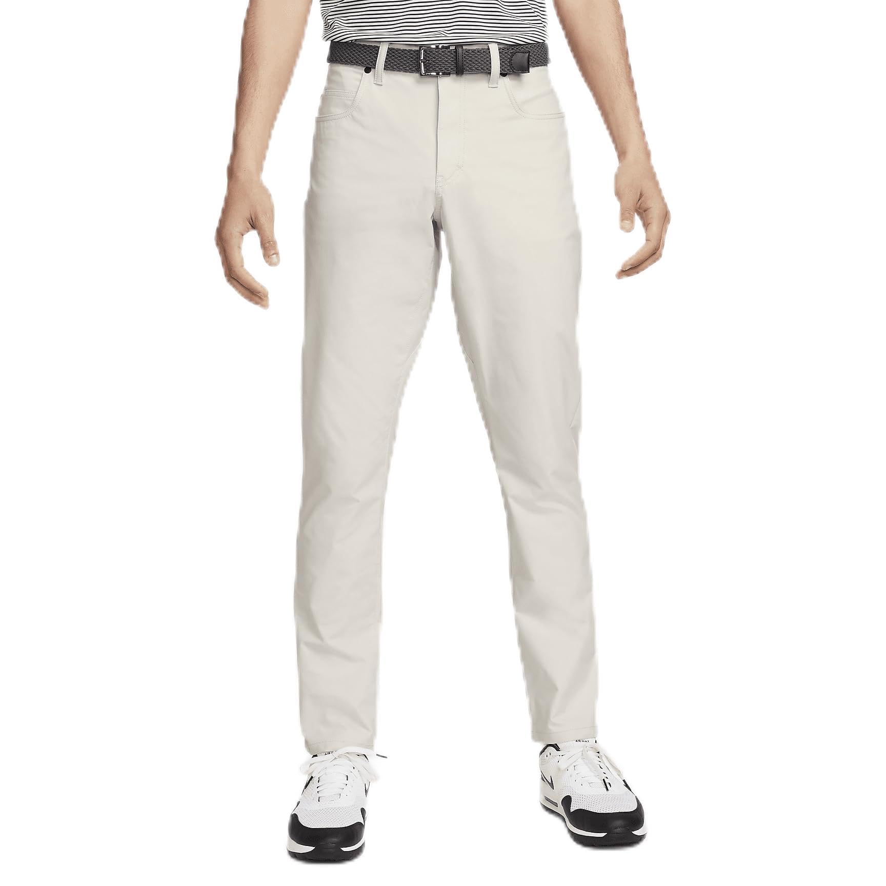 Nike Tour Men's 5-Pocket Slim Golf Pants (Light Bone/Black, FD5615-072) Size 34x34