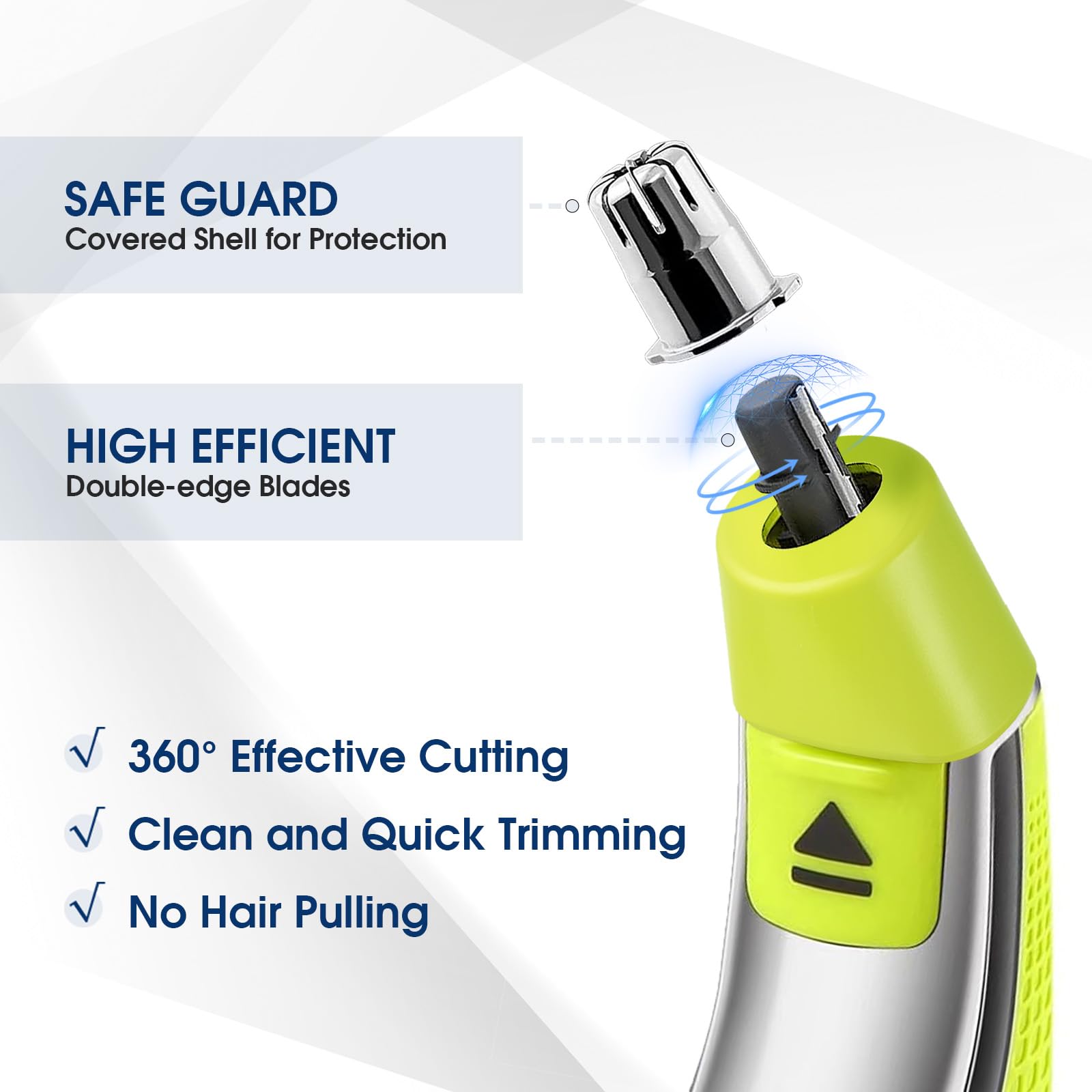 2 szt. Wymienne głowice trymer do nosa kompatybilny z jednym ostrzem QP2520 QP2630 QP2724 QP2734 QP2834 One Blade 360 i One Blade Pro Golarka dla mężczyzn Prezent