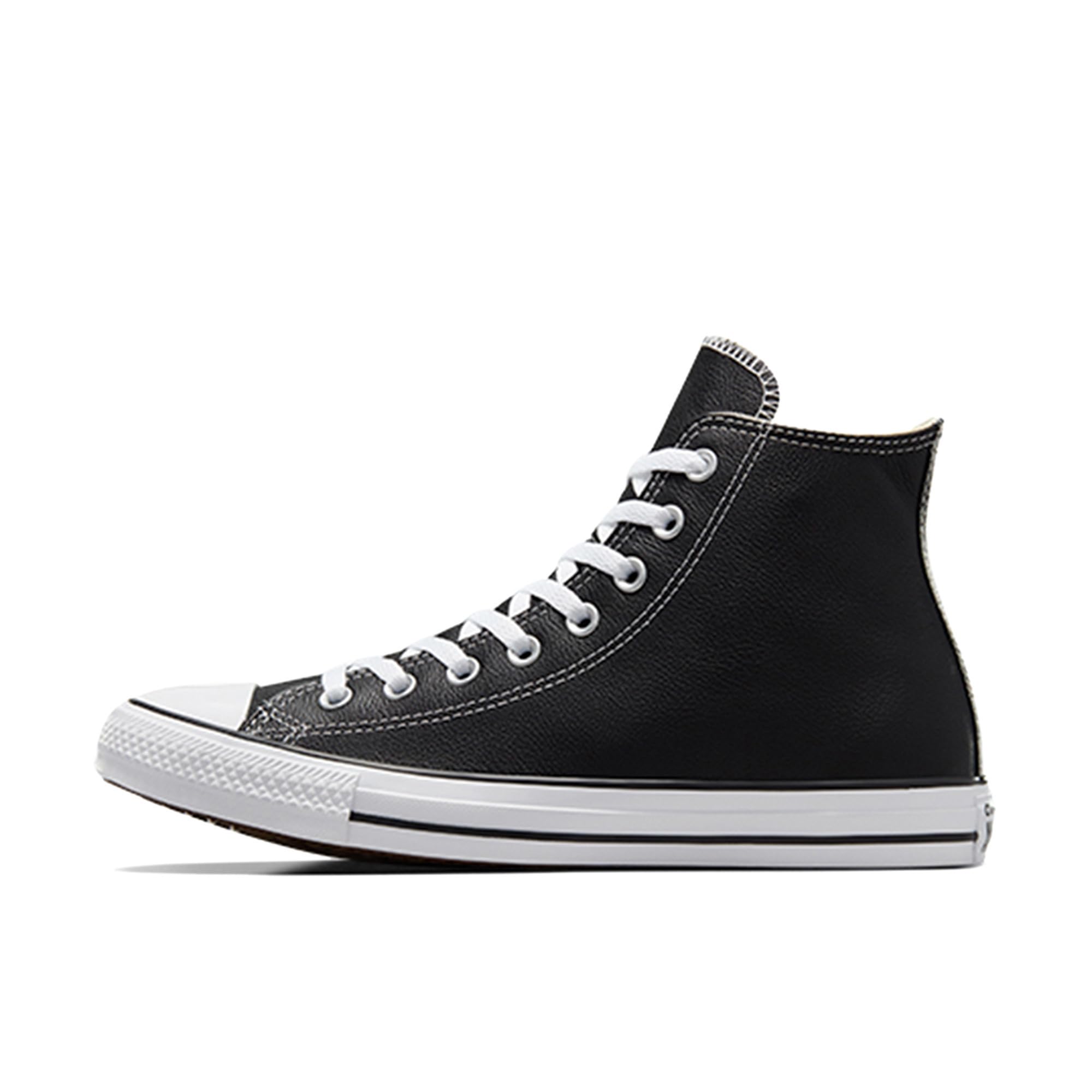 Converse Unisex Chuck Taylor All Star Leather High Top Shoe Black 10 Men US/12 Women US, , 12 Women/10 Men