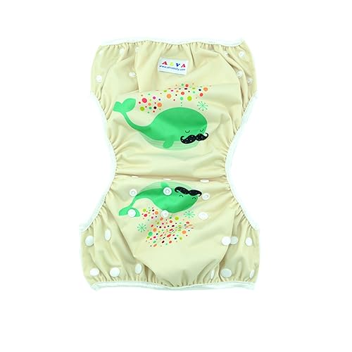 Miniatura 2 de Alva Pañales de bebé para nadar paquete de 2 unidades talle único reutilizable lavable y ajustable de 0 a 36meses Tamaño de 10 a 40 lbs para
