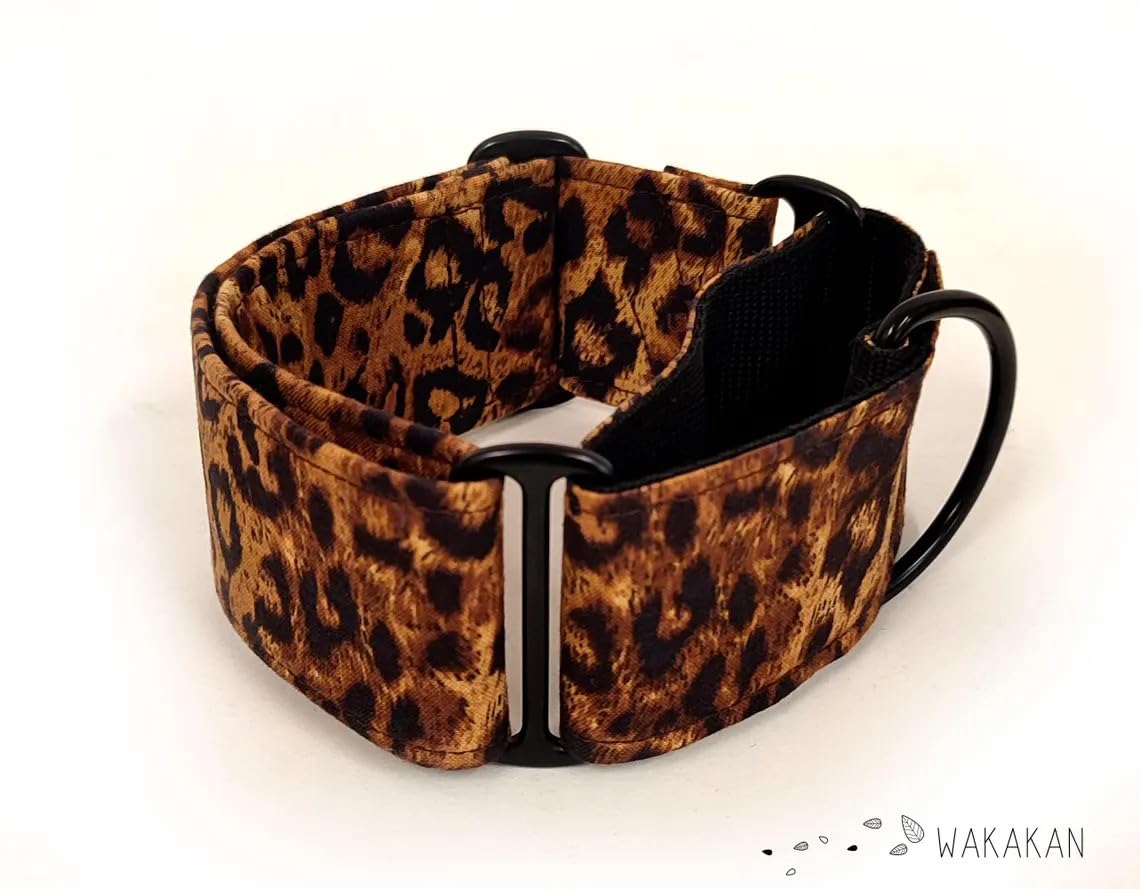Collar Martingale Para Perro: Leopard, Hecho a Mano en España por Wakakán