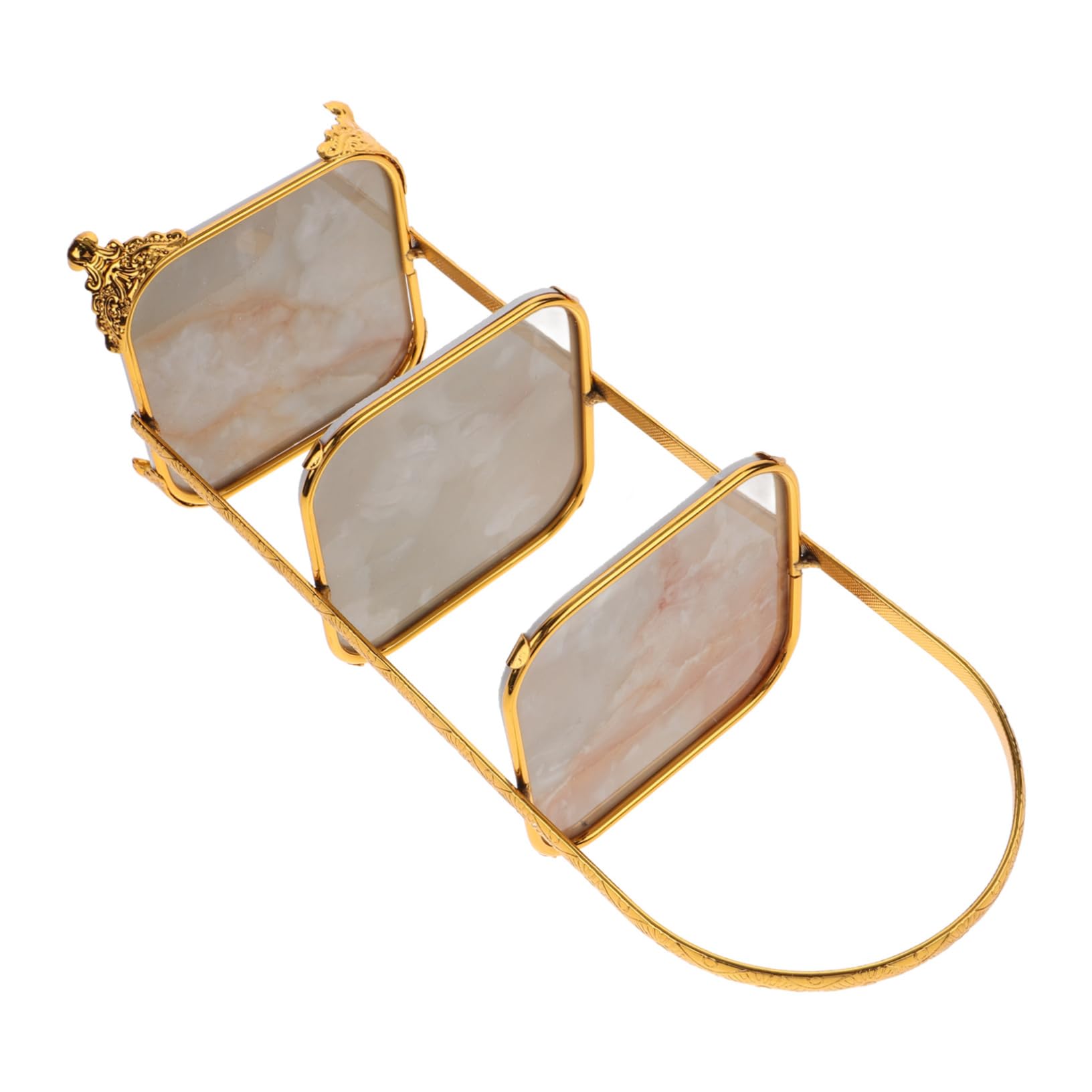 COLLBATH Cake Stand Cupcake Holder Dessert Table Display Pastry Serving Platter 3 Tier Serving Stand Dessert Tray Cupcake Display Stand 3-tier Dessert Display Stand Golden Wrought Iron