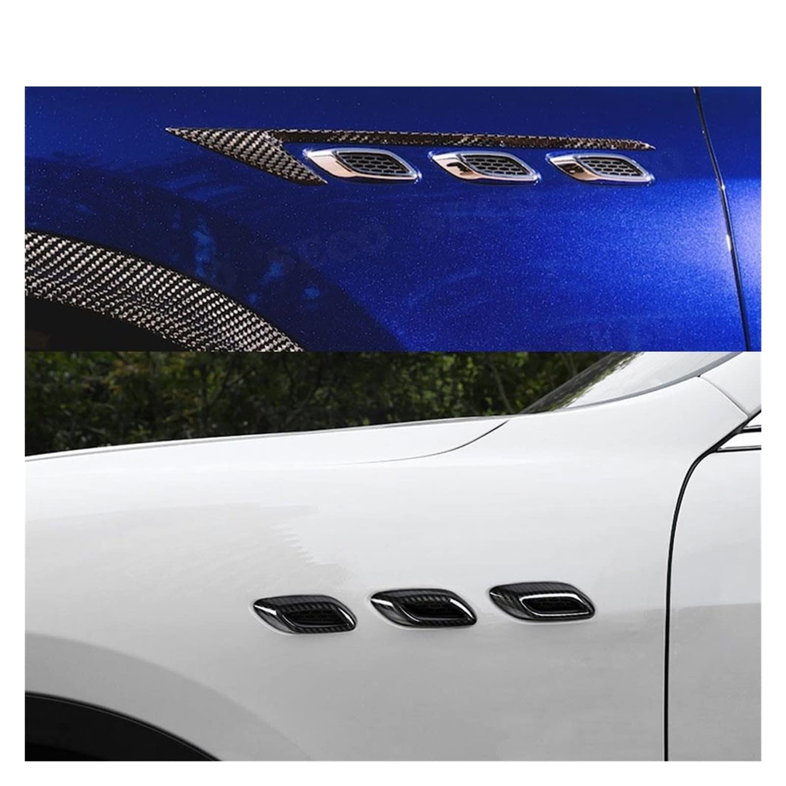 Adesivi Decorativi Interni Per Maserati Levante 2016-2019 - Rifiniture Per Pannello Portiere E Cambio