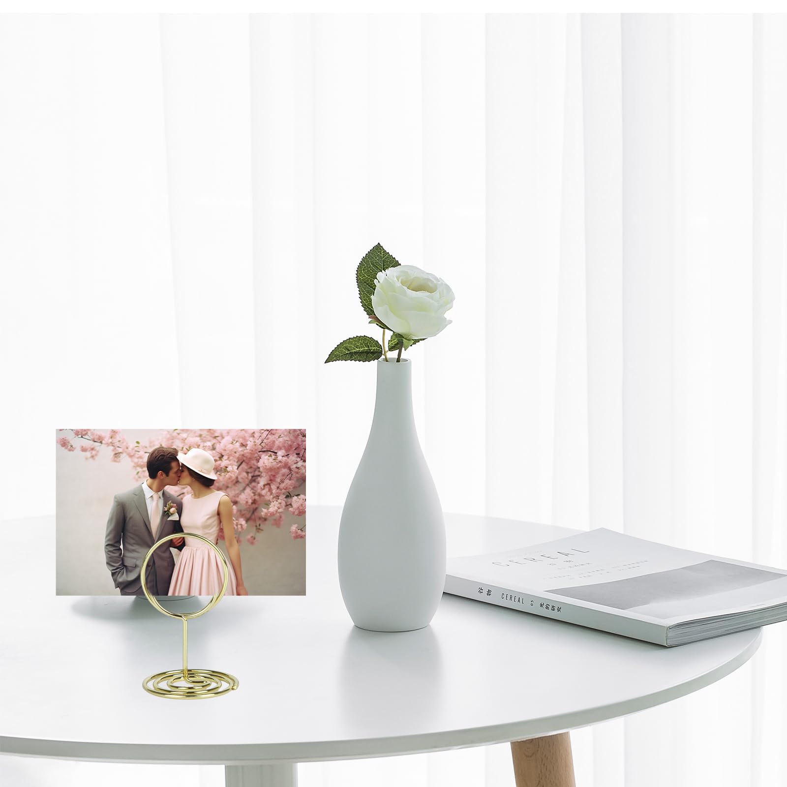 50 Stück Goldene Fotohalter - Metall Kartenhalter Für Hochzeit & Party Dekoration